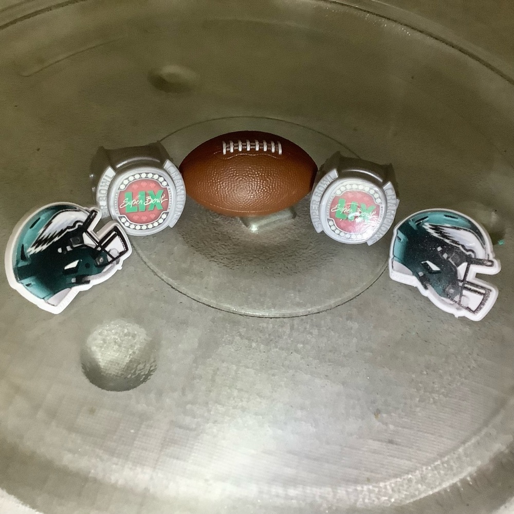 Plastic Rings 2025 Superbowl 59 Philadelphia Eagles Team Dessert Edition